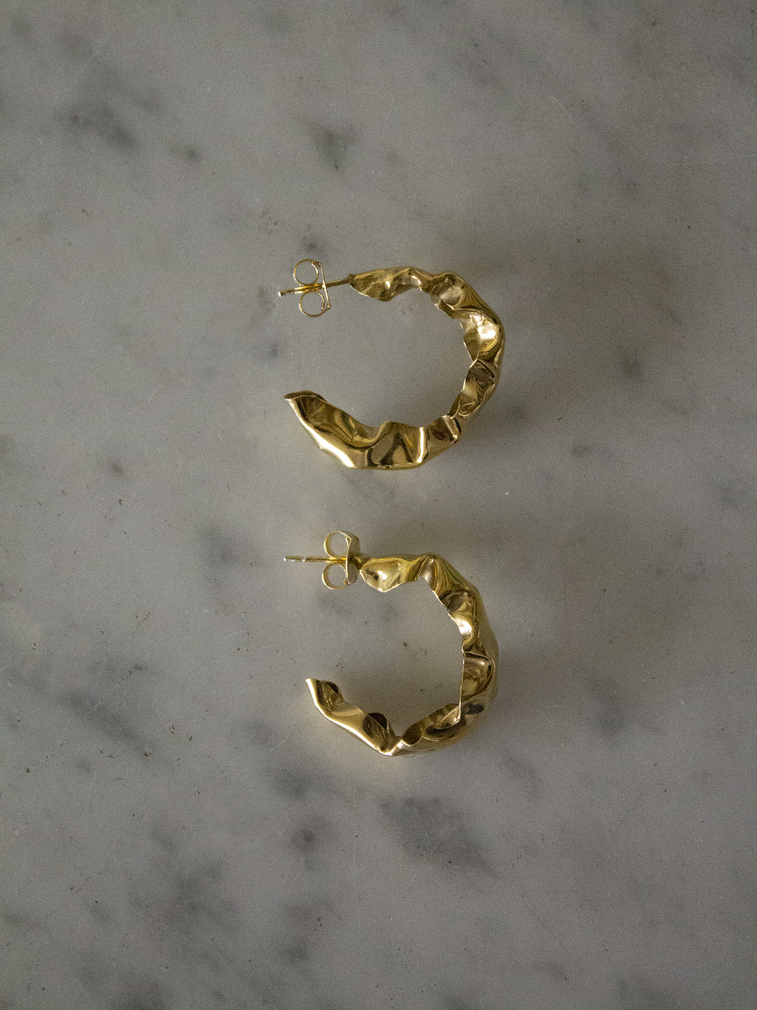 Mini Hoops Plata _ Enchape Oro  2