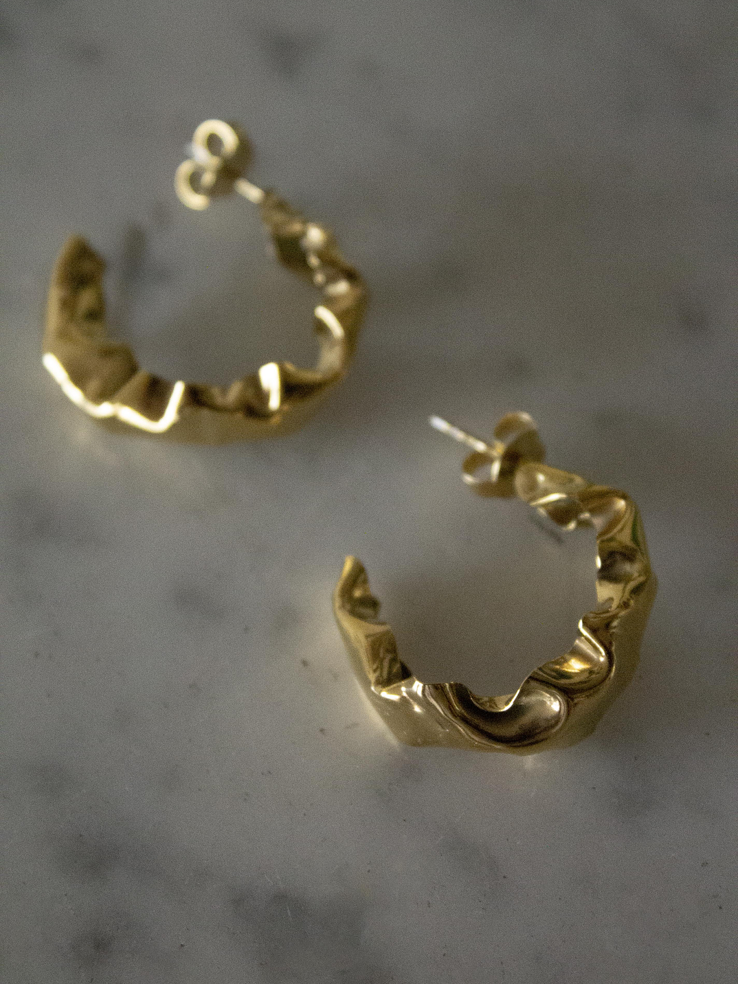 Mini Hoops Plata _ Enchape Oro  1