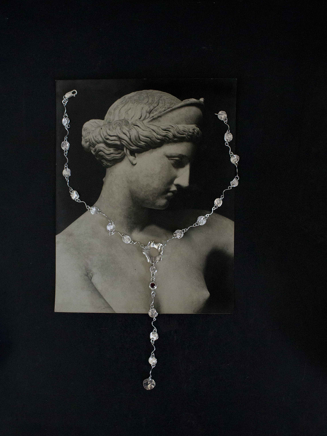 Collar Gota Zafiro _ Plata 1