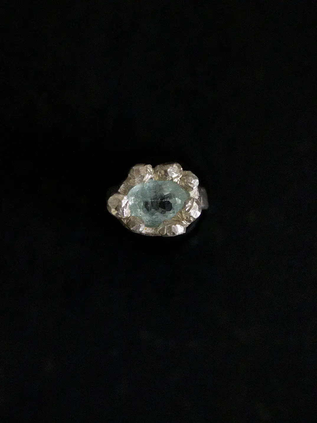 Pinky Ring _ Aguamarina 2