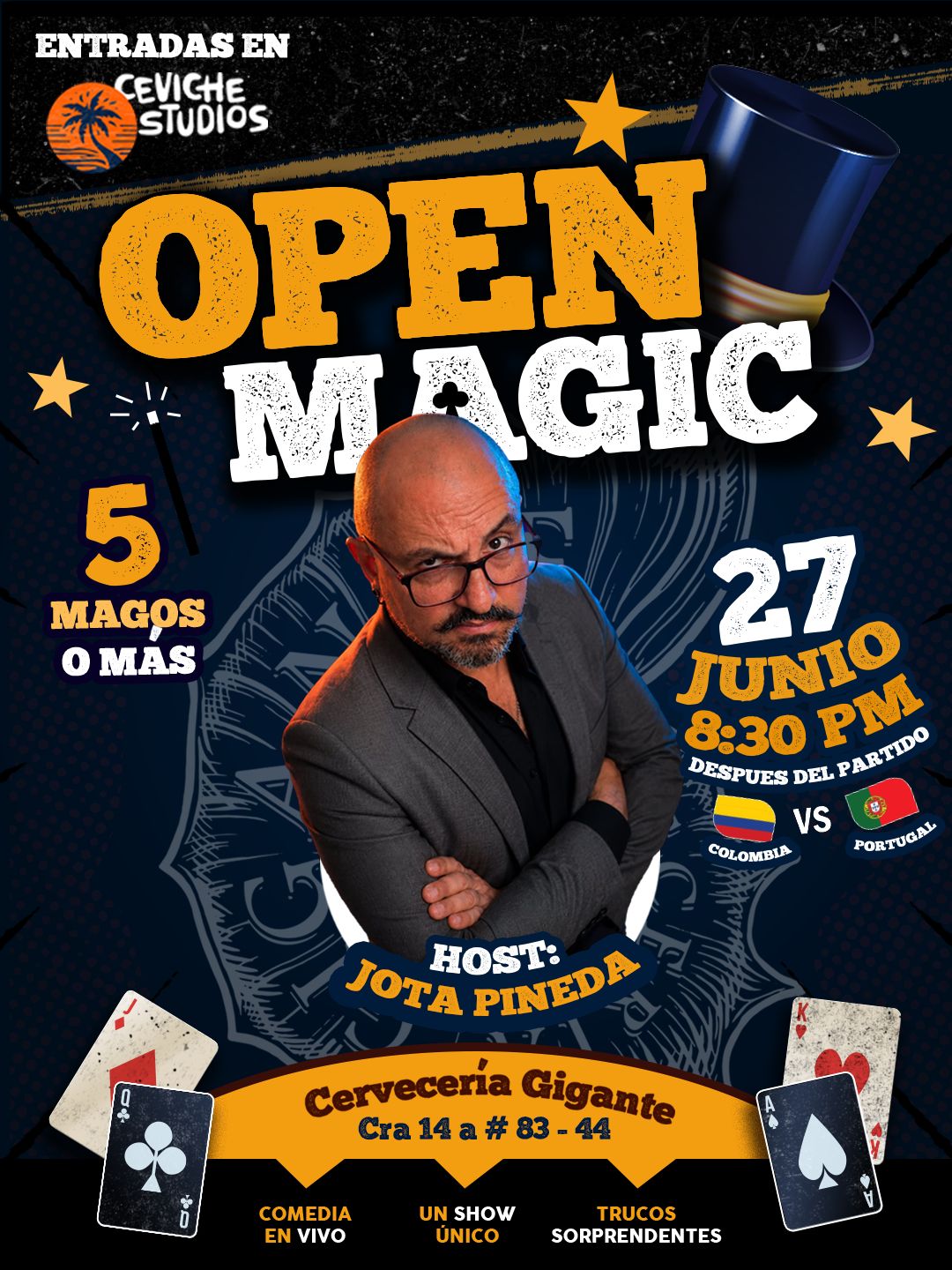 OPEN MAGIC - BOGOTÁ - CERVECERIA GIGANTE - 27 DE JUNIO