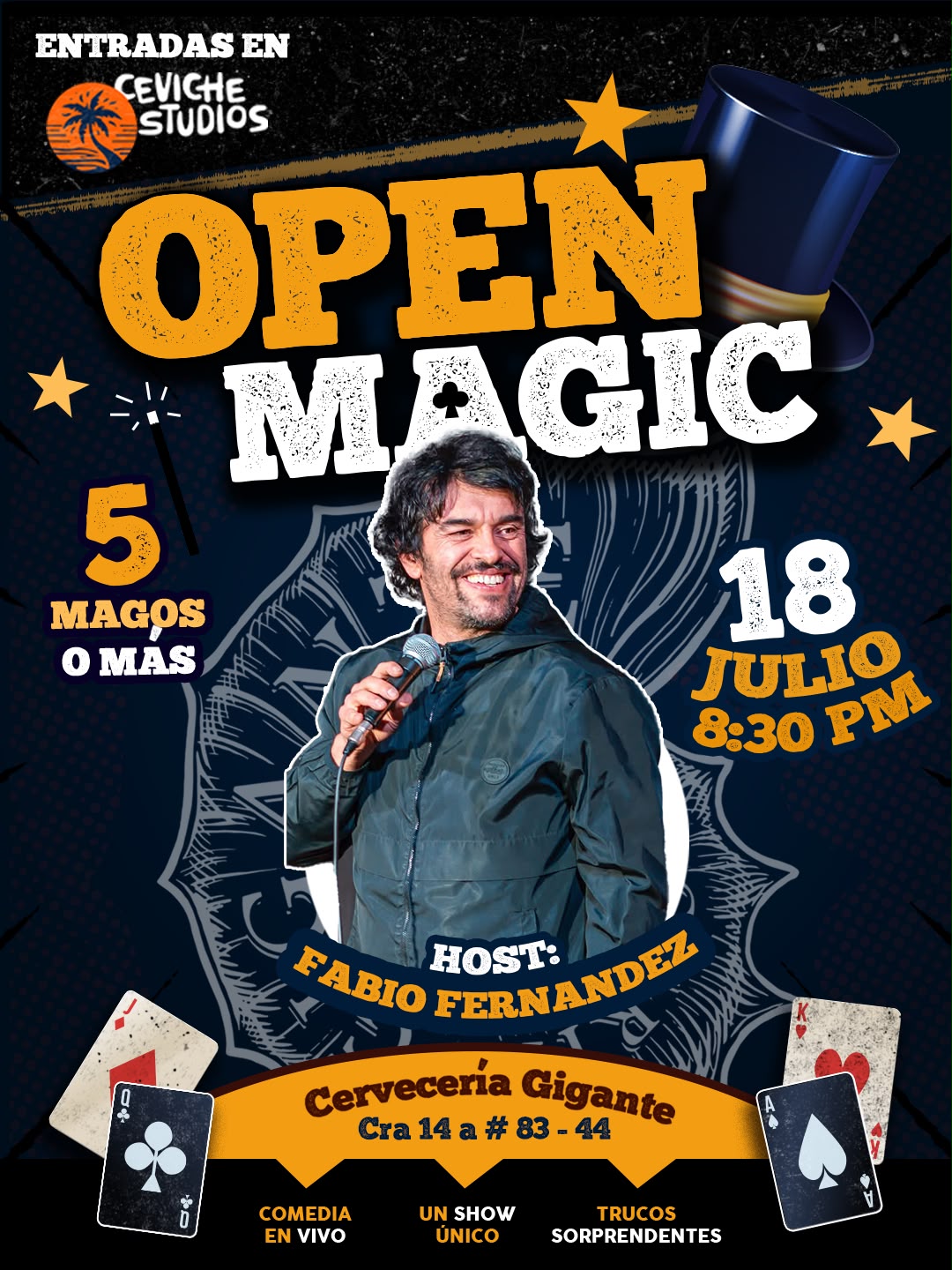 OPEN MAGIC - BOGOTÁ - CERVECERIA GIGANTE - 18 DE JULIO