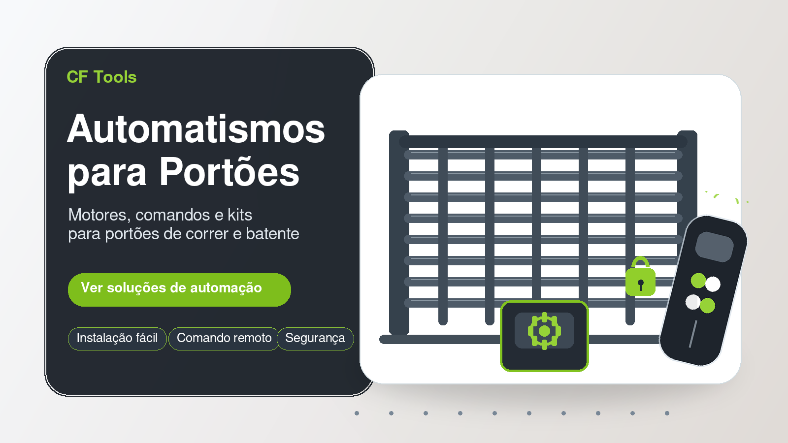 Automatismos para portões