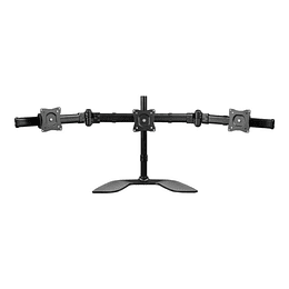 STT Triple Monitor Stand - Steel - For up to 27in Monitors