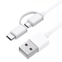 Xiaomi Mi 2-in-1 USB cable kit - 2.4 A - 1 m - white