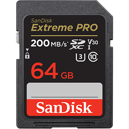 SanDiskExtreme PRO SDXC UHS-I Card 64GB 200 Mb/s C10U3V30