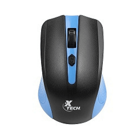 Xtech Mouse inalambrico 1600DPI 4 botones azul 