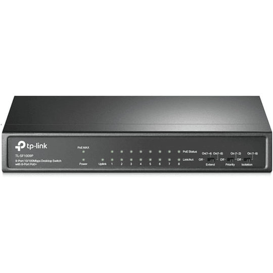TP-link TL-SF1009P9-Port 10 100 Mbps Desktop Switch with 8