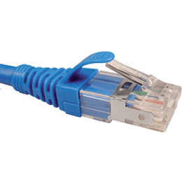 NXT S/FTP Patch Cord Cat6A 1m LSZH - AZUL