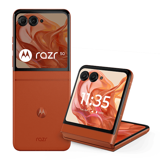 Motorola Razr 50 + Moto Buds + Orange