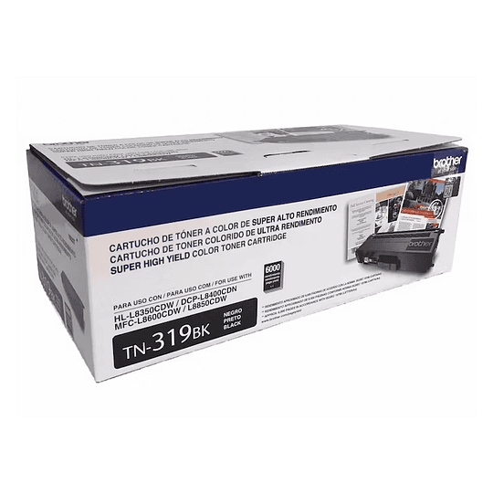 BROTHER TONER TN-319BK PARA 6000 PAGiNAS NEGRO