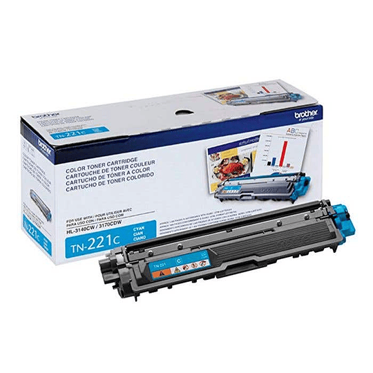 BROTHER TONER TN-221C  PARA 1400 PAGiNAS CYAN