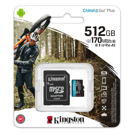 KNG 1TB SD Canvas Go Plus 170/90/MB/S C10 UHS-I U3 V30