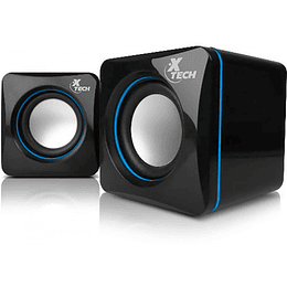 XTECH PARLANTE MINI PARA PC 2,0, 5W RMS, USB Y 3,5MM