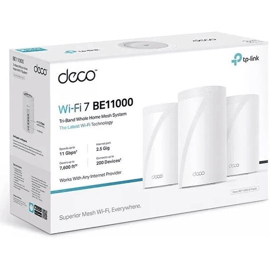 BE11000 Whole Home Mesh WiFi 7 System 3 pack