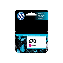 HPc CZ115AL 670 Magenta Ink Cartridge 300 pages