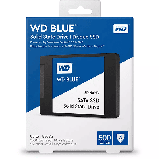 WD SSD Blue SA510 500gb 2.5 Int SATA 3 3D