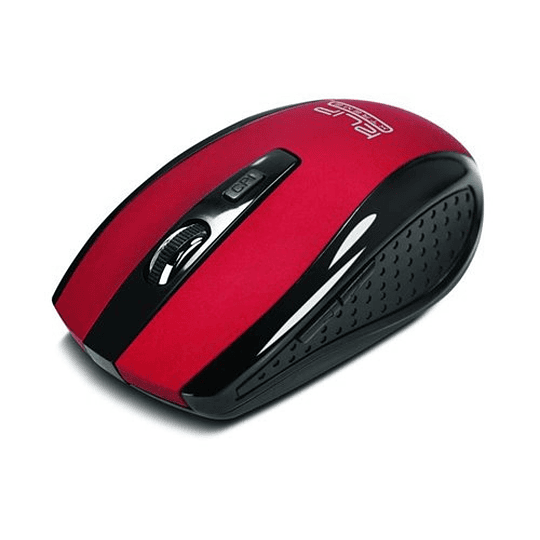 KlipX mouse inalambrico 3D de 6 botones 2,4GHz USB nano rojo