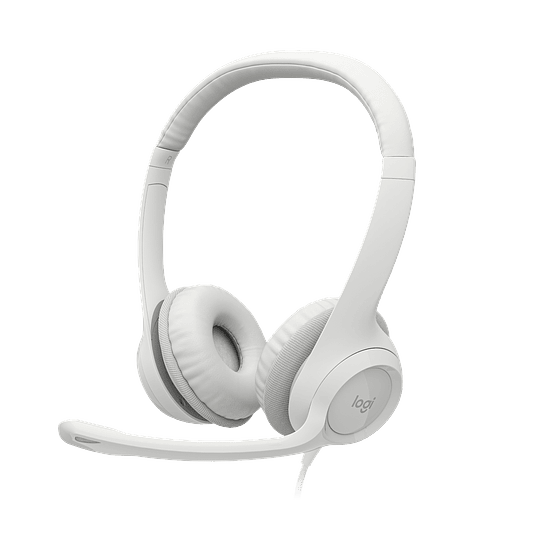 Logitech Audifono USB H390 cancelacion de ruido OFF-WHITE