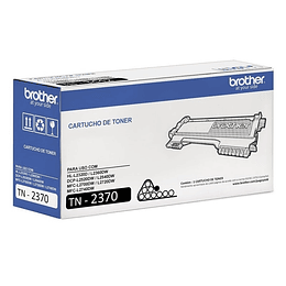 BROTHER TONER TN-2370  PARA 2600 PAGiNAS NEGRO