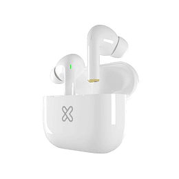 KlipX audifonos TWS TuneFiBuds 37hrs autonomia blanco 