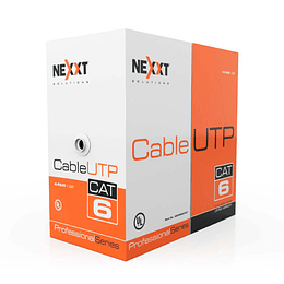 NXT Professional Bobina Cat6 UTP GRIS Cable 24AWG CM 305m 