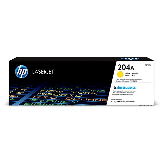 HP 204A YELLOW LASERJET TONER CARTRIDGE 900 PAGS