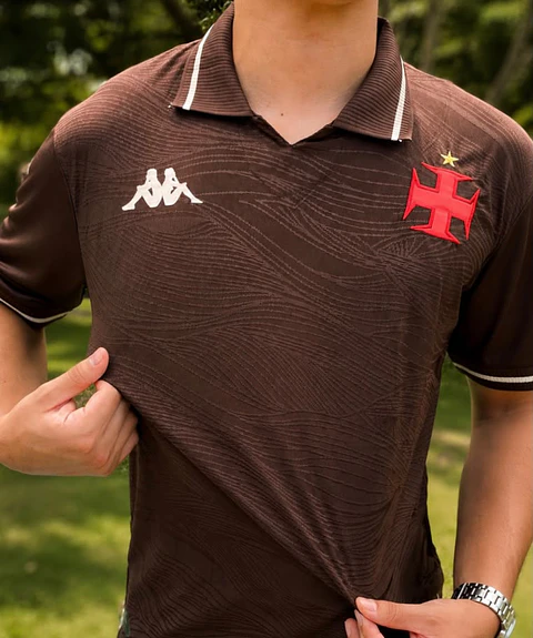 Camisa Vasco III Kappa Marrom (2025) 