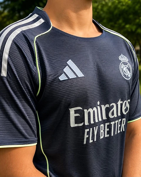 Camisa II do Real Madrid Away Azul (2025/2026)