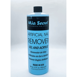 removedor mia secret 940ml artificial nail, gel y acrilico 