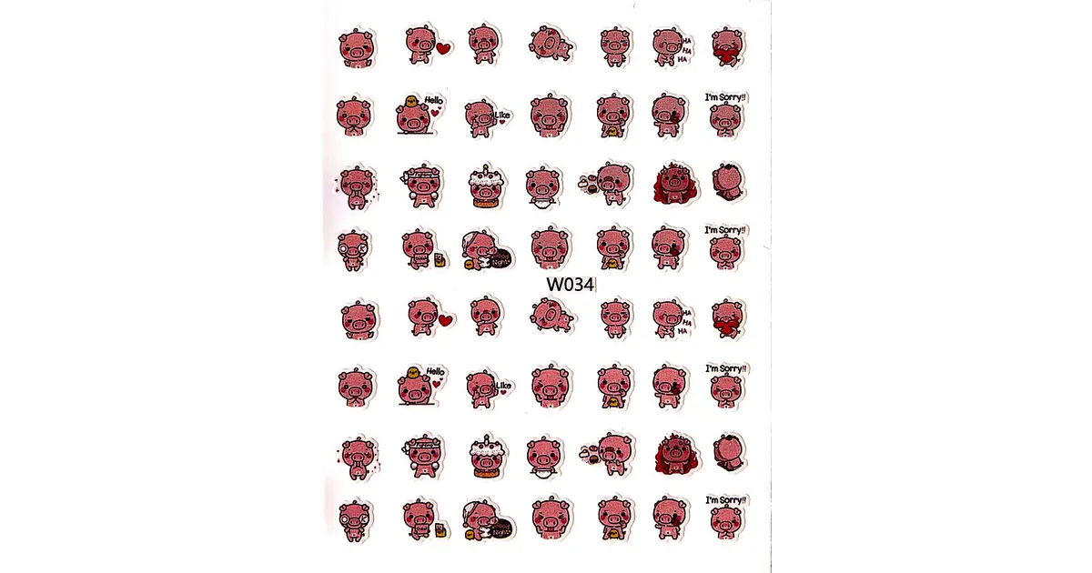 sticker chancho