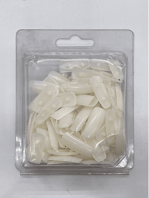 repuesto para mano articulada x50 pcs uñas blancas