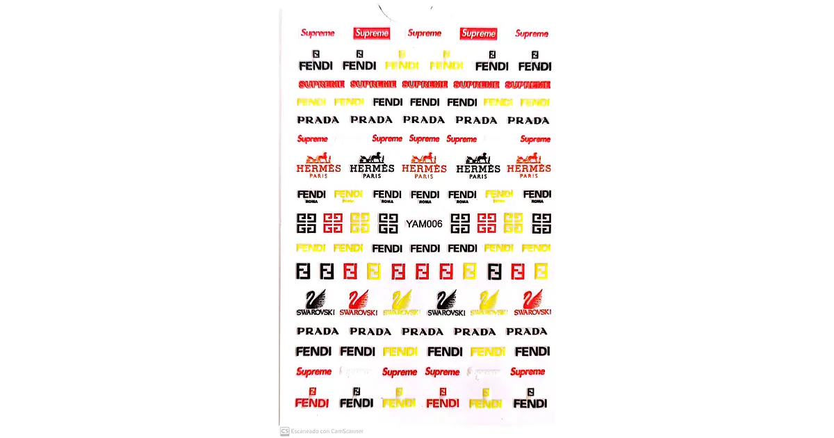Stickers Fendi Ref: Yam006