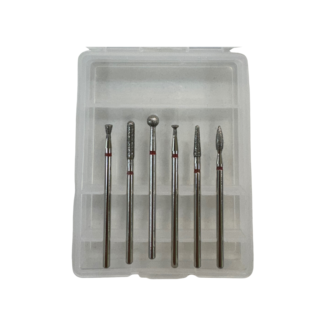 Kit de fresa rojo 6 pcs diamond bit set 1