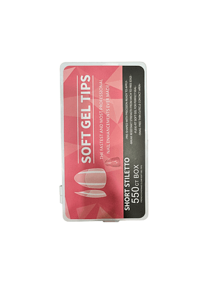 Soft gel short stilleto 550 pcs