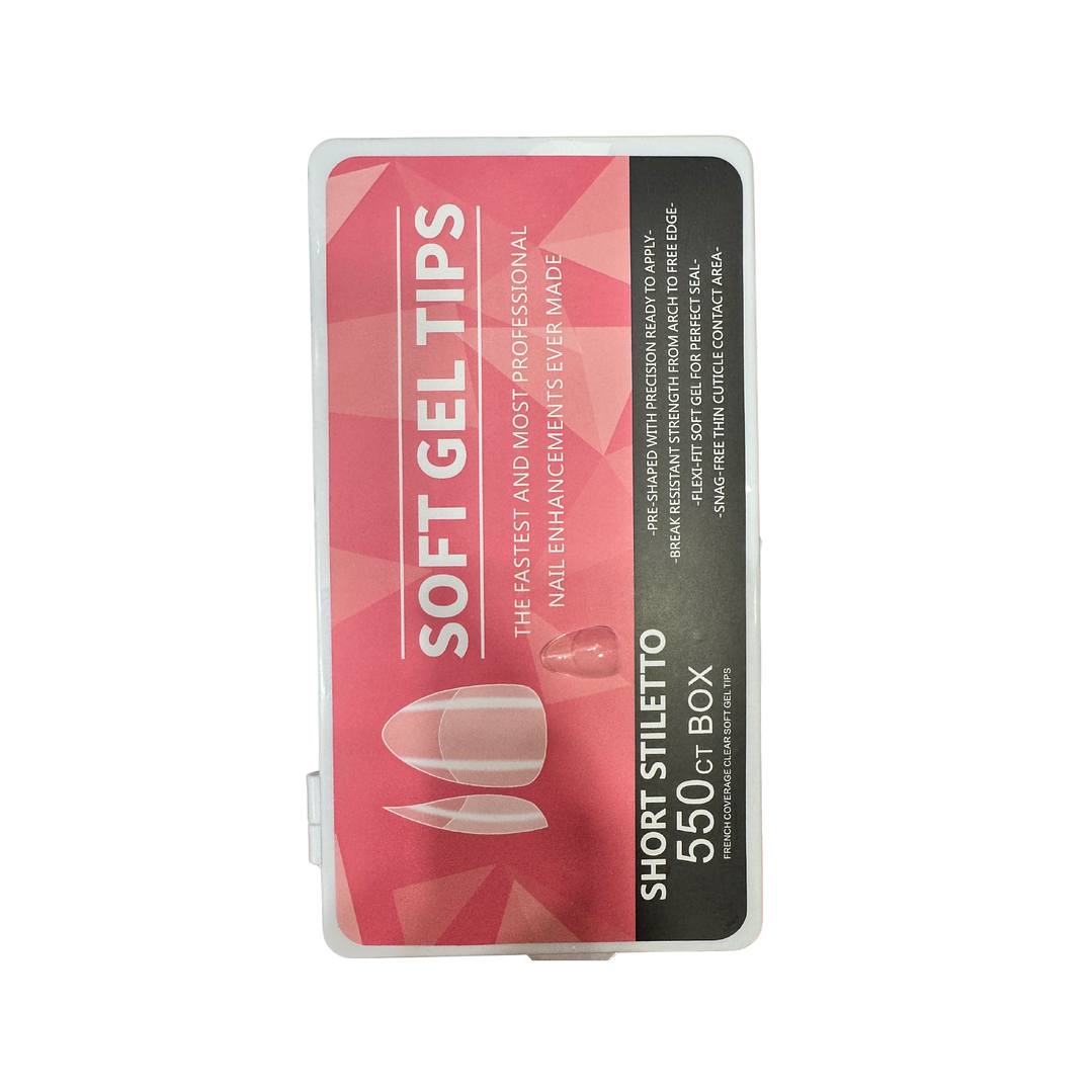 Soft gel short stilleto 550 pcs 1