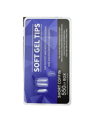 Soft gel short coffin 550 pcs