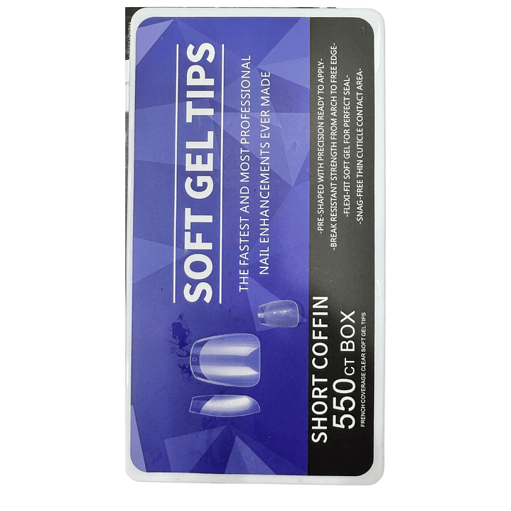 Soft gel short coffin 550 pcs 1
