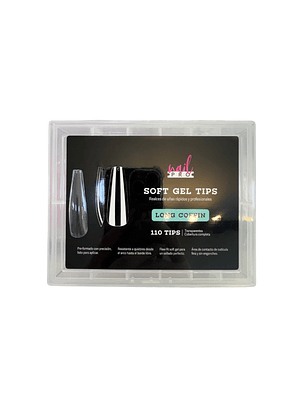 Uñas soft gel long coffin nail pro 110 pcs