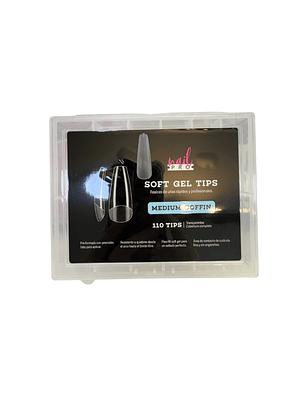 Uñas soft gel medium coffin nail pro 110 pcs
