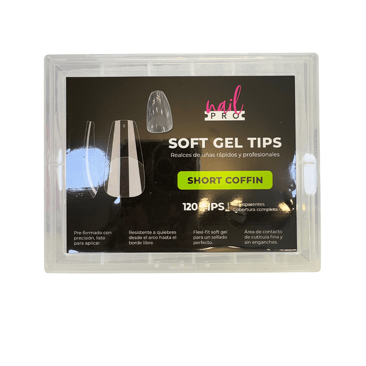 Uñas soft short coffin nail pro 120 pcs 1