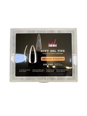 Soft gel medium stilleto nail pro 110 pcs