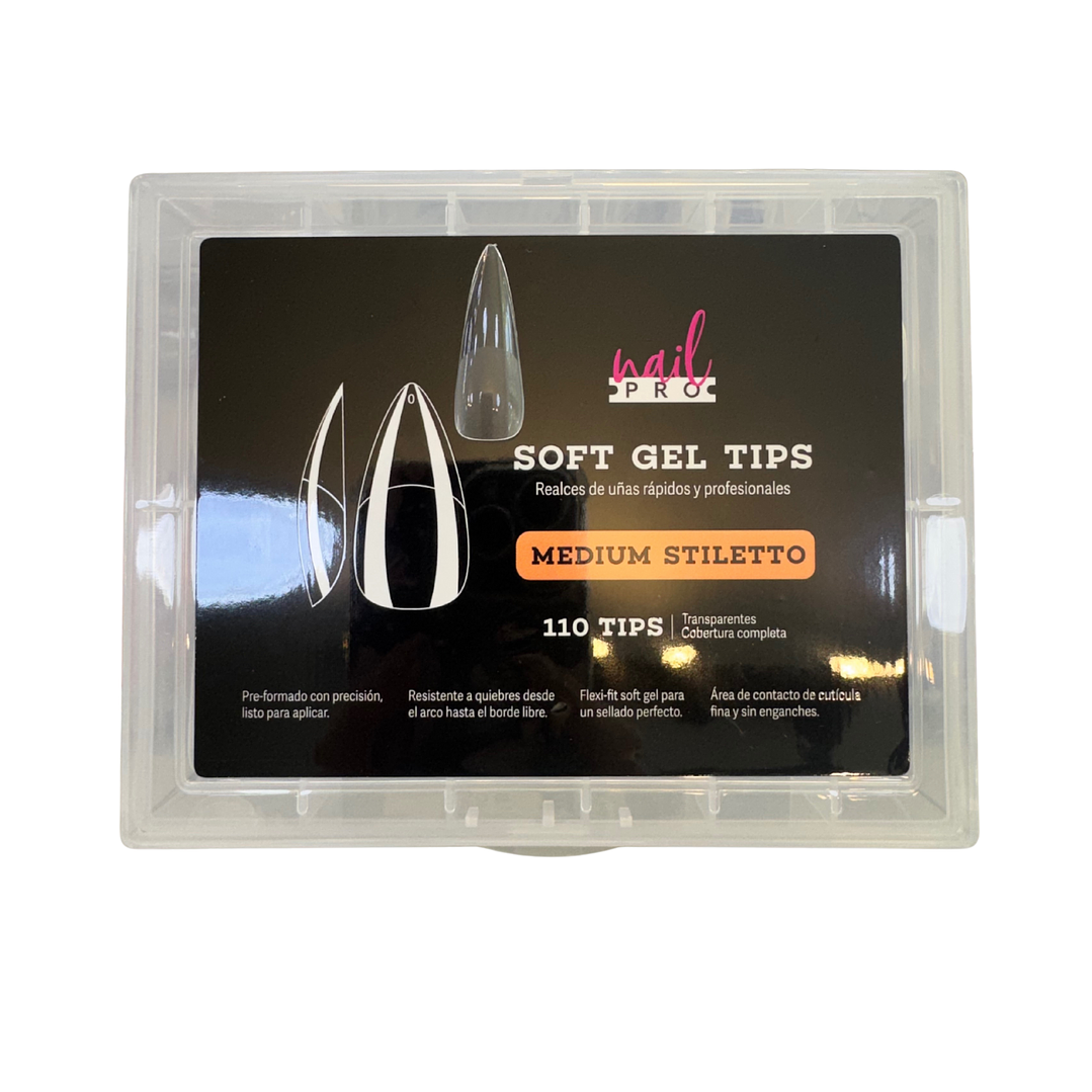 Soft gel medium stilleto nail pro 110 pcs 1