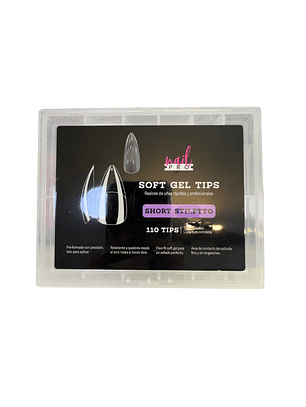 Soft gel short stilleto nail pro 110 pcs