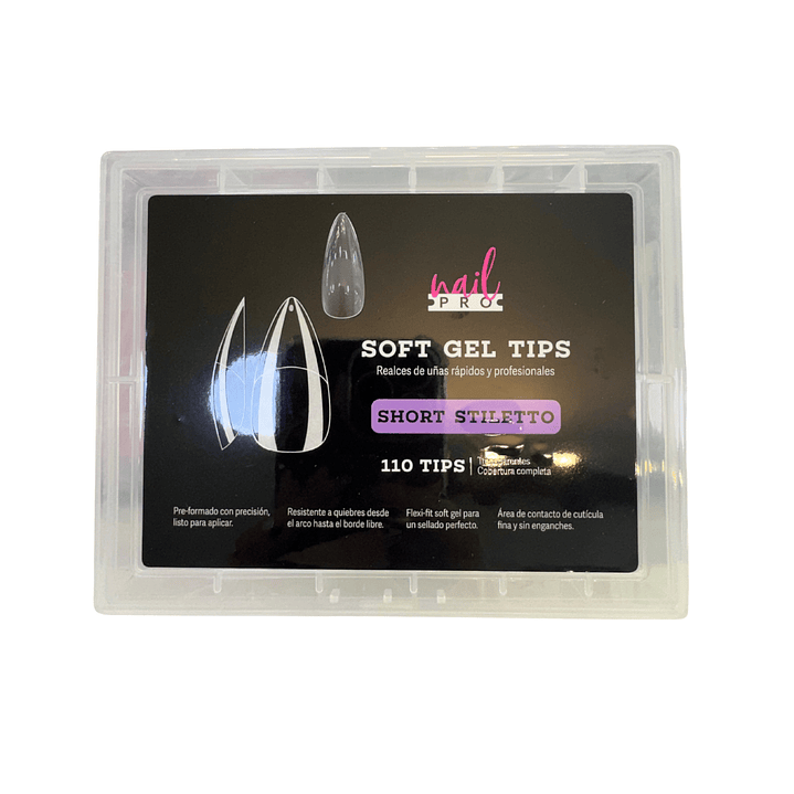 Soft gel short stilleto nail pro 110 pcs 1