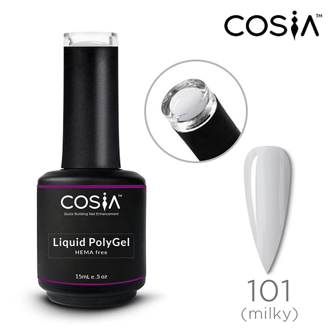 Polygel liquido cosia 101 blanco lechoso 1