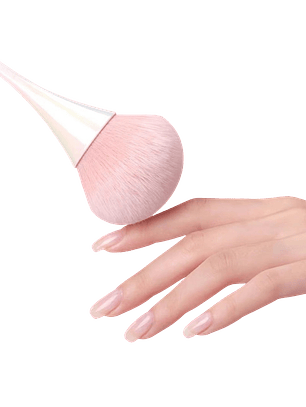 Brocha mango largo blanco