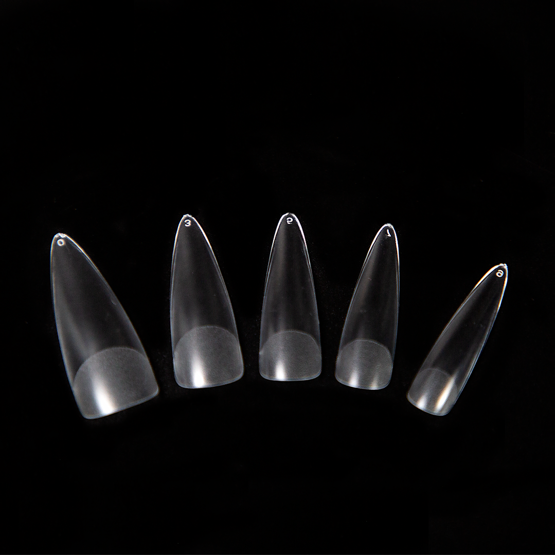 Uñas soft gel stilleto 500 pcs cherimoya  2