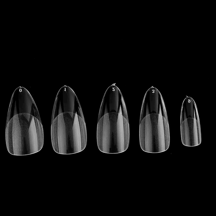 Uñas soft gel almendra 500 pcs cherimoya  2