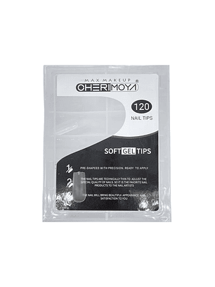 Uñas soft gel cherimoya cuadrada 120 pcs